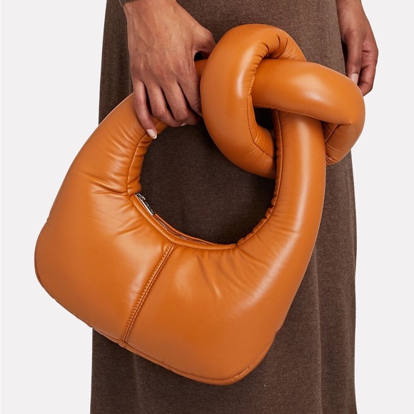 A.W.A.K.E MODE mia knot shoulder in tan NWT - Picture 2 of 7